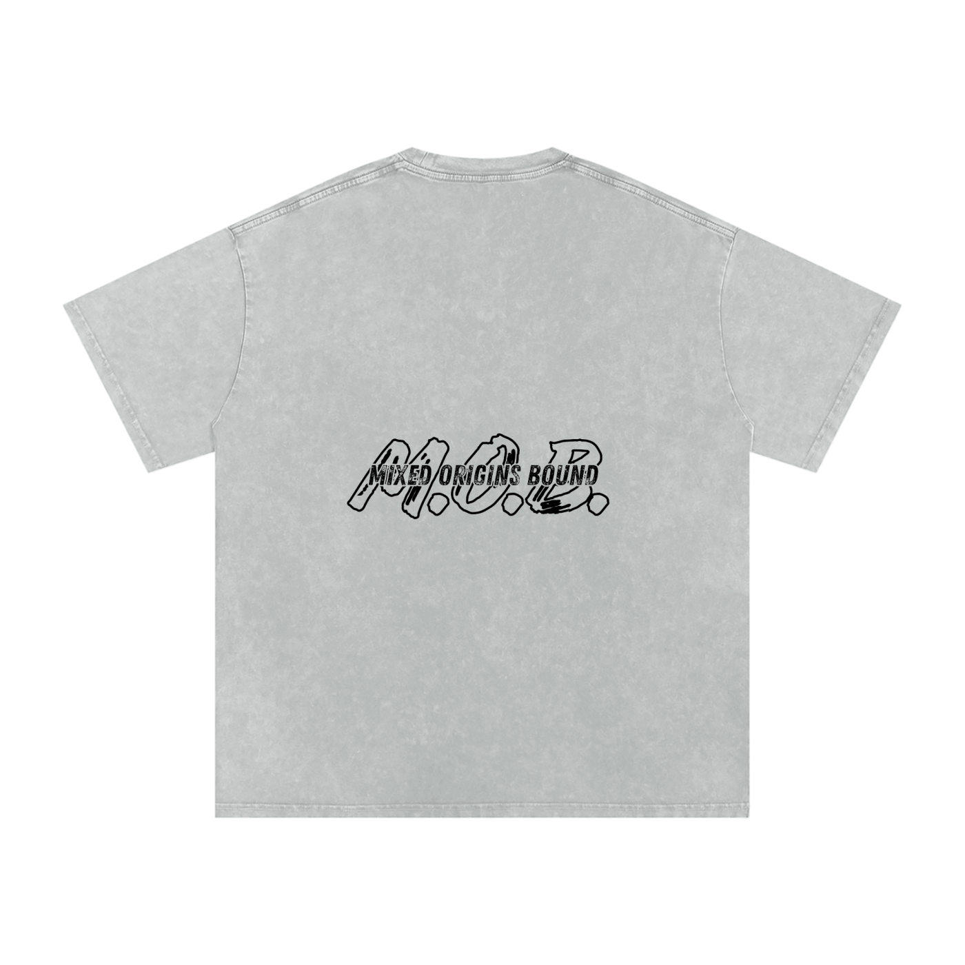 M.O.B. Snow Washed Oversized Cotton T-Shirt