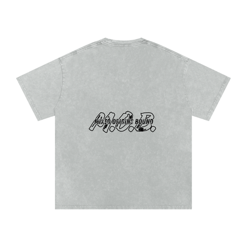 M.O.B. Snow Washed Oversized Cotton T-Shirt