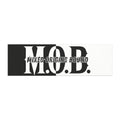 M.O.B. Black & White Car Magnet — Bold Motorcycle/Street Crew Sticker