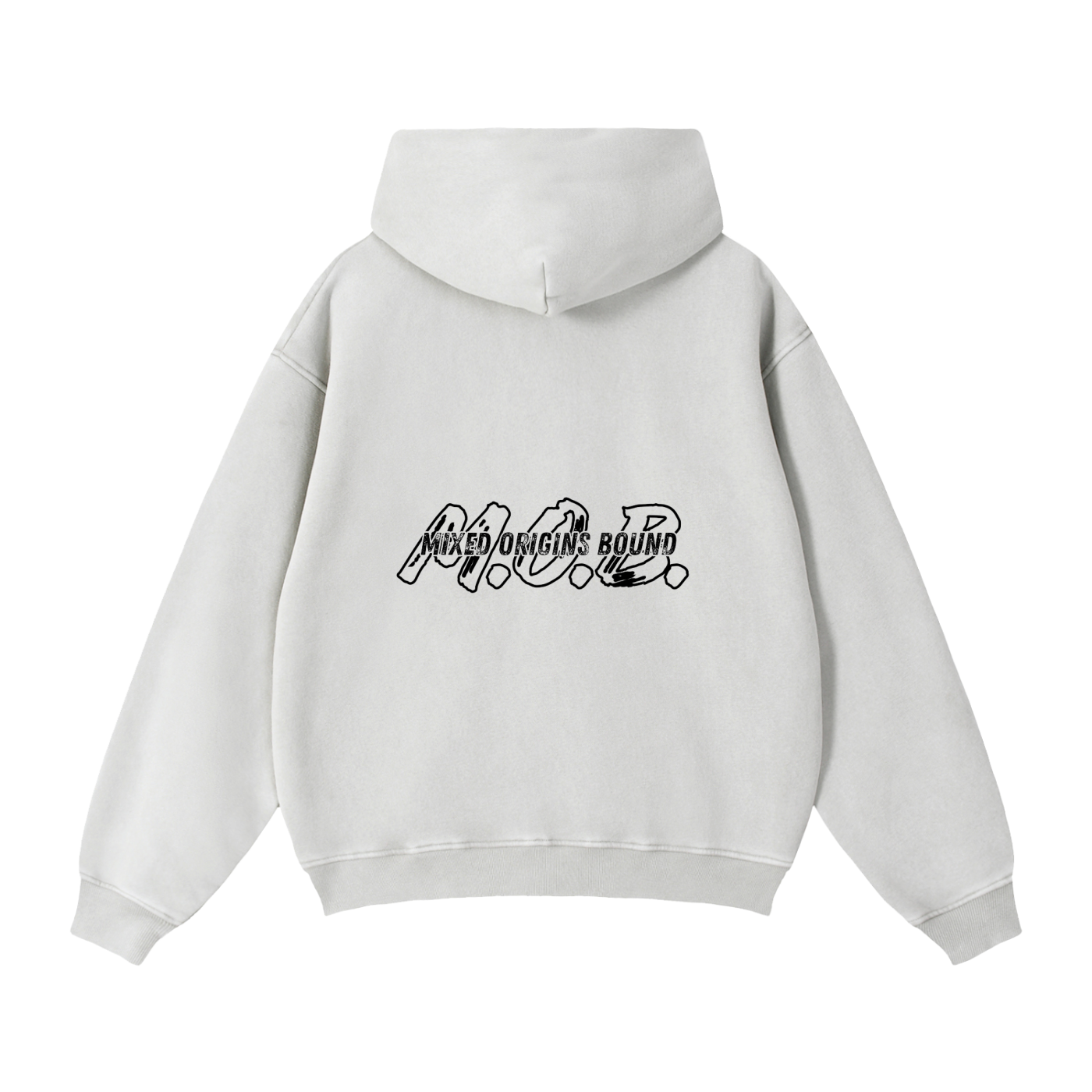M.O.B. Zip-Through Boxy Fleece Hoodie