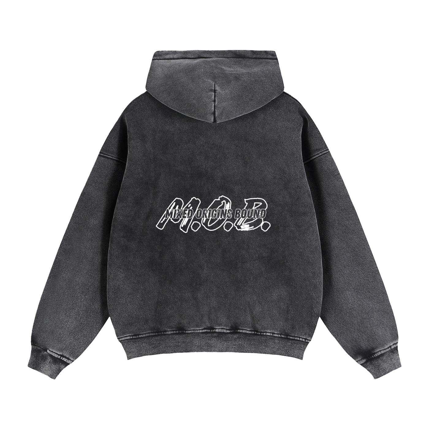 M.O.B. Zip-Through Boxy Fleece Hoodie