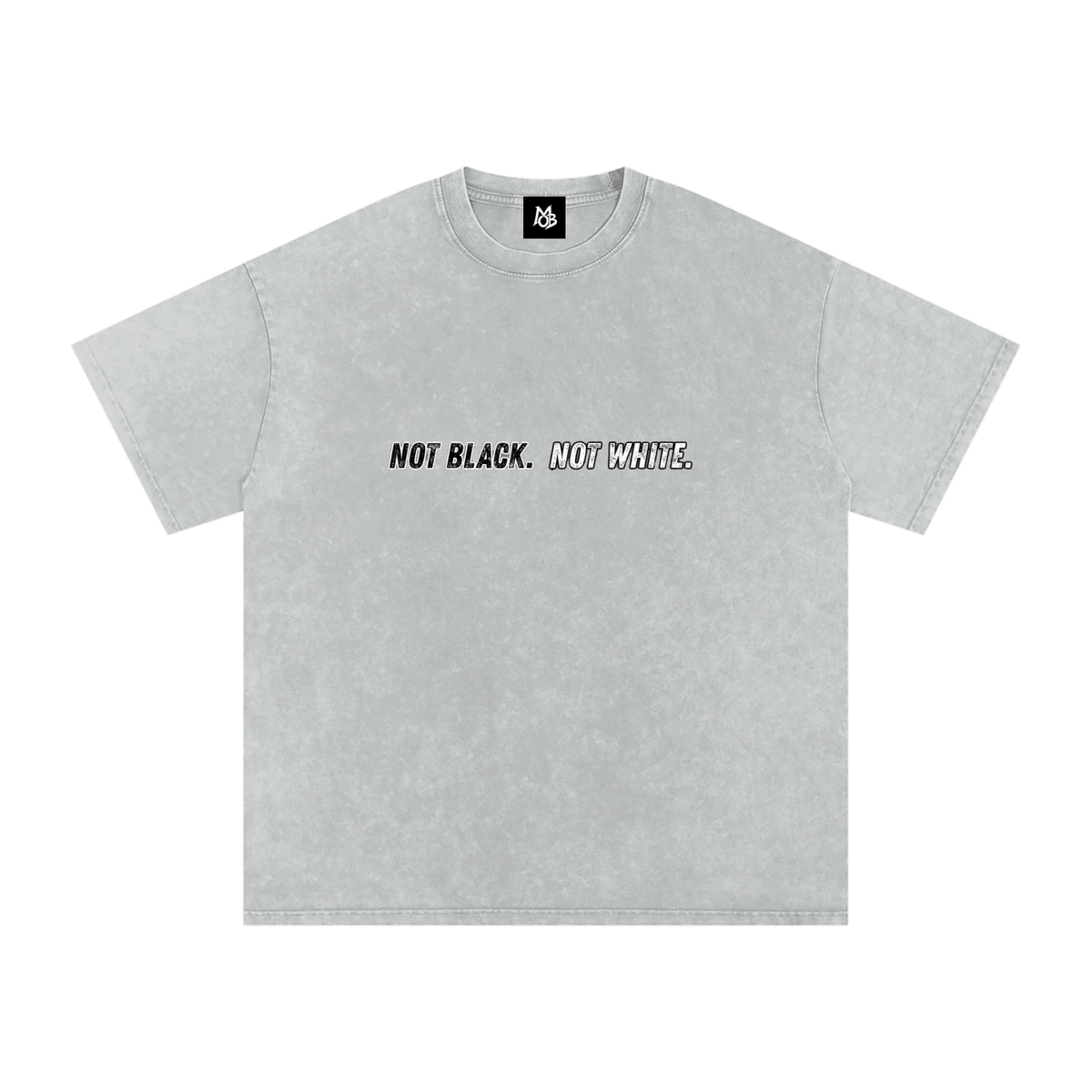 Not Black Not White Tee White