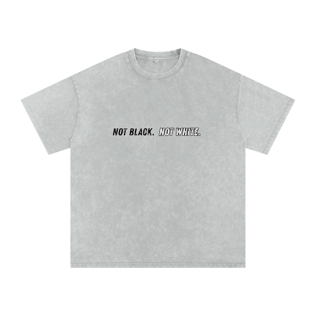 M.O.B. Snow Washed Oversized Cotton T-Shirt