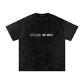 M.O.B. Snow Washed Oversized Cotton T-Shirt